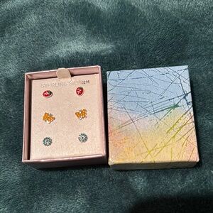 Set of 3 Sterling Silver Earrings